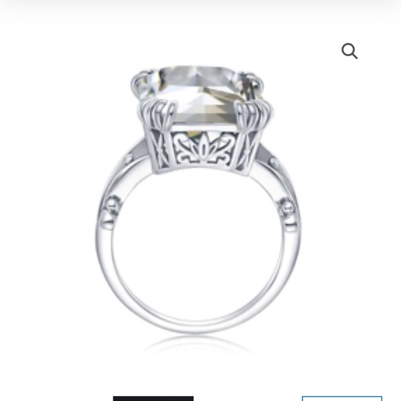 Kaylee Jackson ring size 11 sterling silver diamond (simulated) - Picture 6 of 11